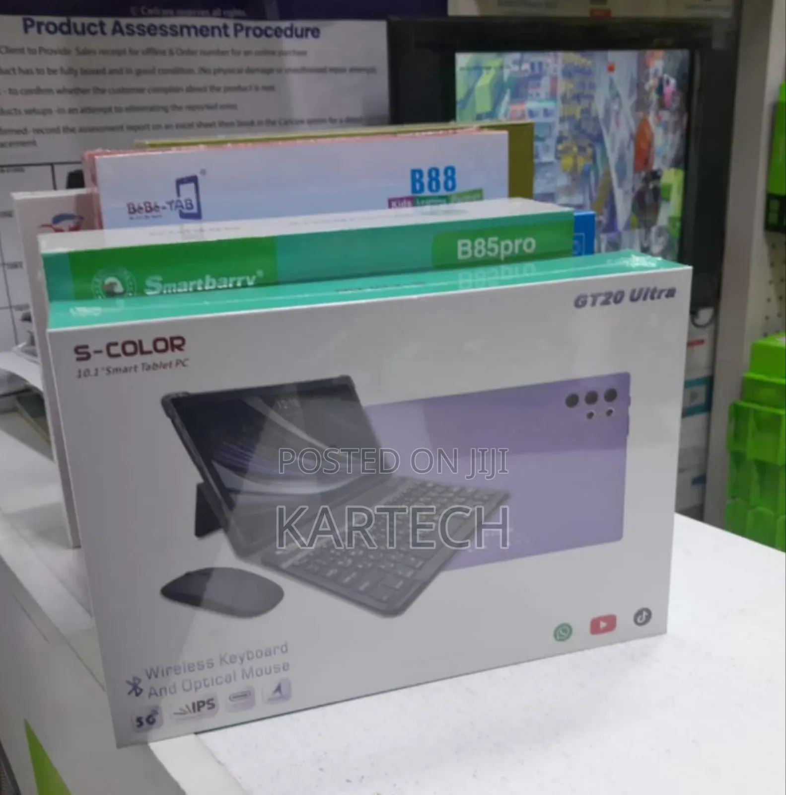 GT20 Ultra Tablet With Wireless Keyboard - S COLOR