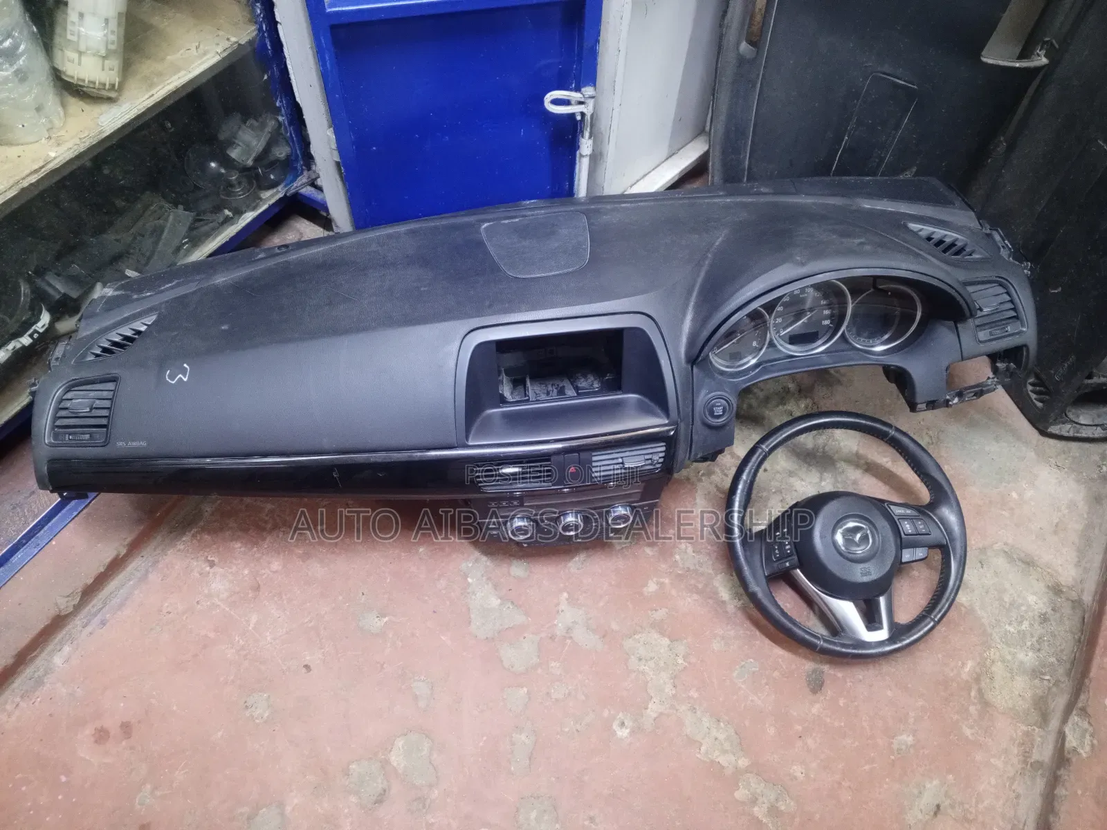 Mazda CX-5 Dashboard and Stearing but Without a/C Clock.