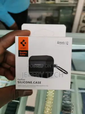 Spigen Rugged Armor Silicone Case Cover for Airpods 1/2/3/Pr
