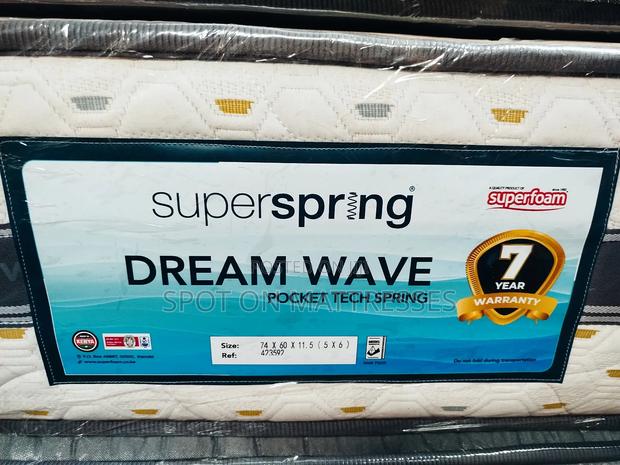 Offer! 5by6 12inch Pocket Spring Mattresses {7years Warranty