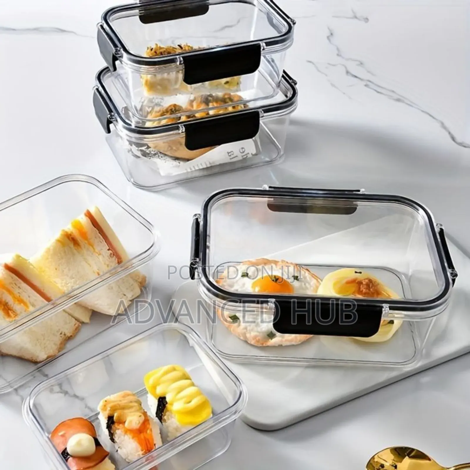 3pc Airtight Acrylic Storage Containers