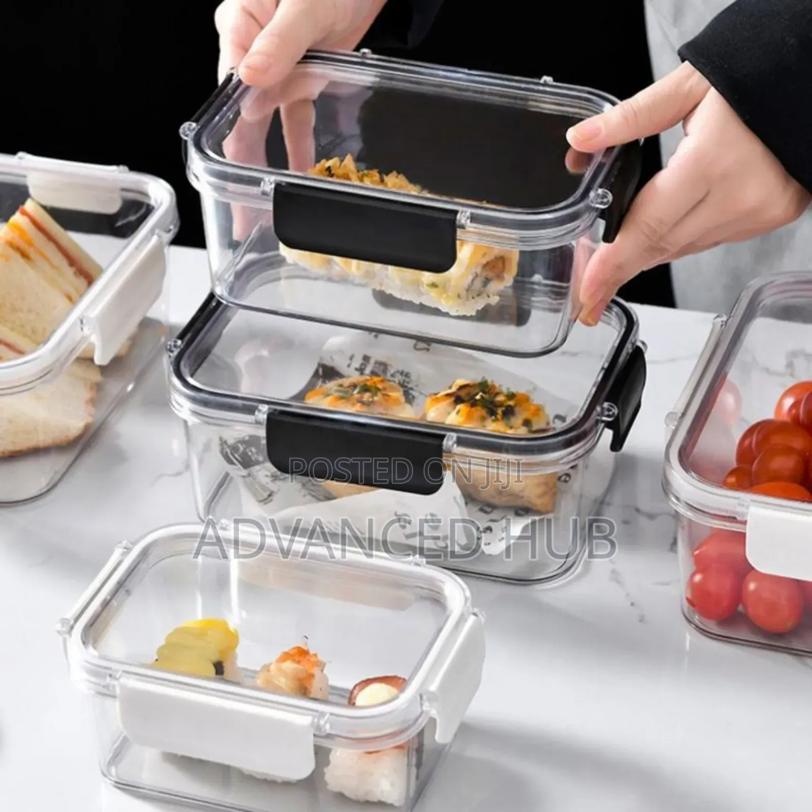 3pc Airtight Acrylic Storage Containers
