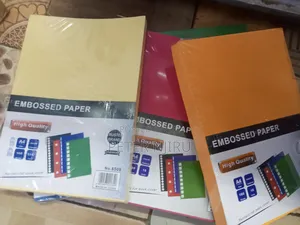 Embossed Set Papers A4 100pcs Assorted Colours