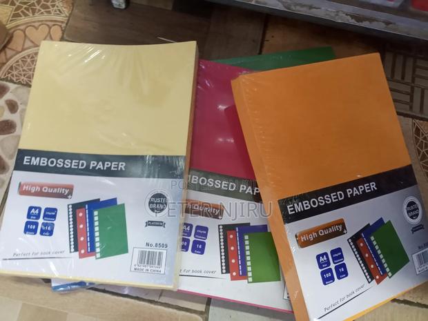 Binding Cover and Emborsed Paper Set Diffrent Colors - main view