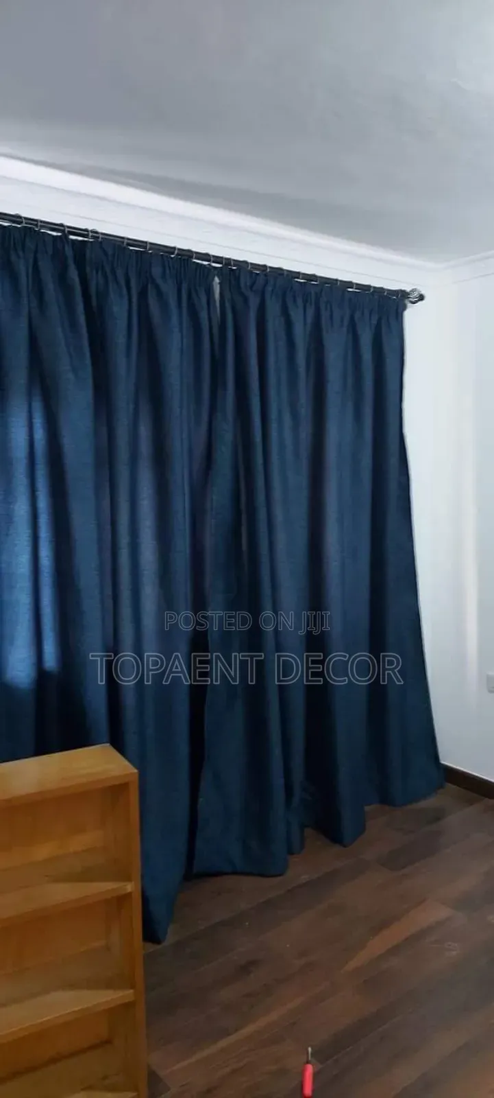 Blue Hooks Curtain Blue Hooks Curtain