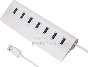 Support 2TB Metal Electric Switch HUB With 7 Ports USB 3.0 F