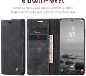 Samsung Galaxy S23 Flip Protective Cover Leather Case With