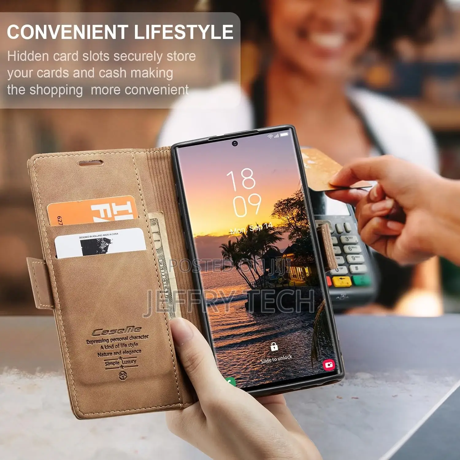 Samsung Galaxy S24 Ultra Flip Case Magnetic Stand Flip Prote