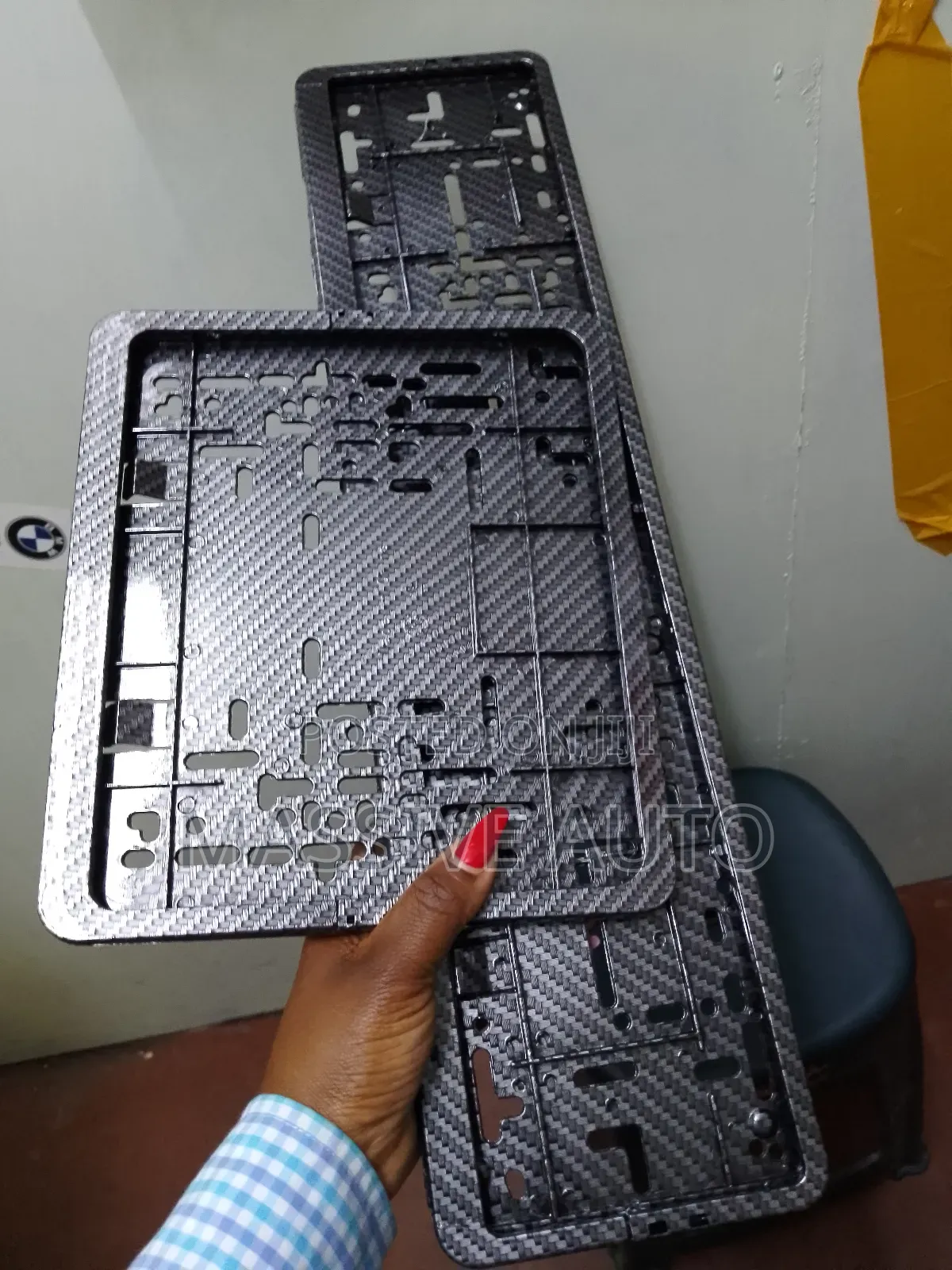 Buy Front And Back Carbon New Number Plates Holder