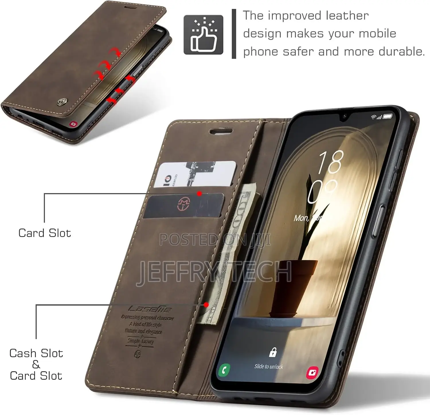 Samsung Galaxy A25 5G Coffee, Flip Case Magnetic Stand Flip