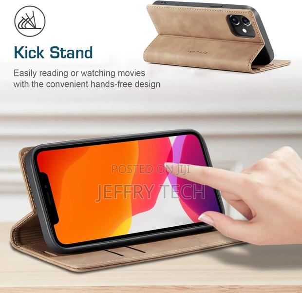 SINIANL Leather Case Compatible With iPhone 12 Pro Max Case - thumbnail 3