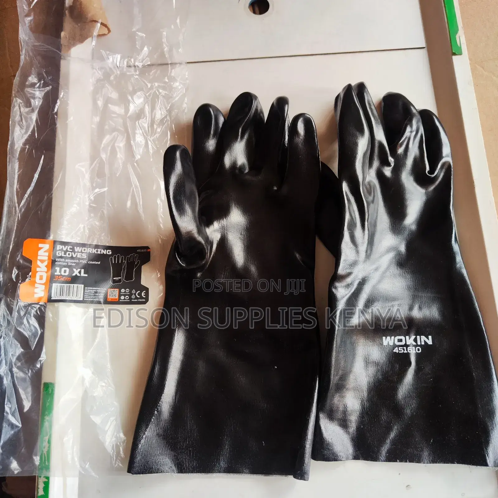 Wokin Working Gloves Black Heavy Duty Multipurpose Gloves