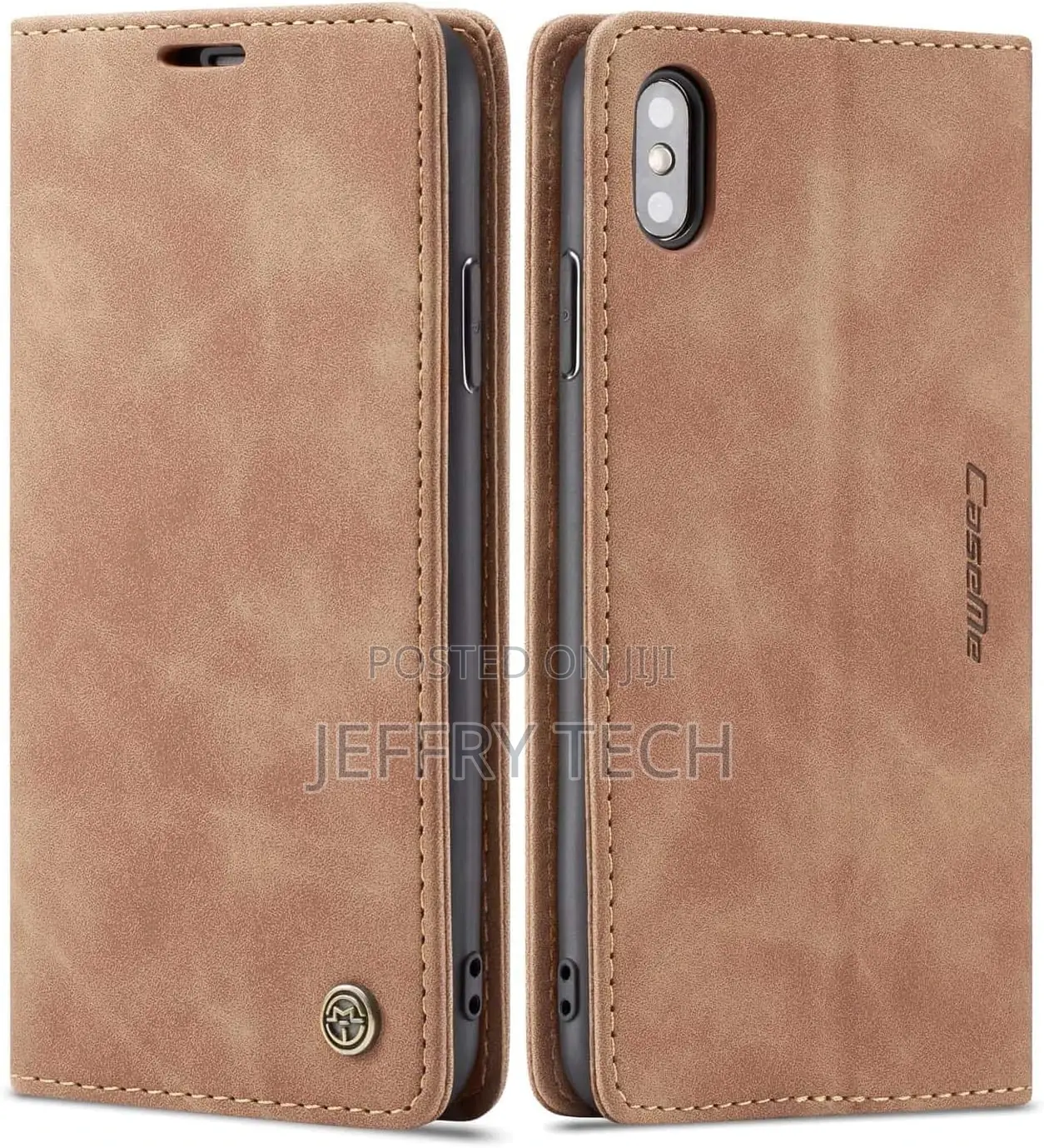 iPhone X Leather Case, Folio Case With Kickstand Credit Card