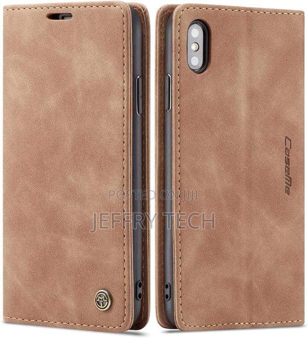 iPhone X Leather Case, Folio Case With Kickstand Credit Card - main view