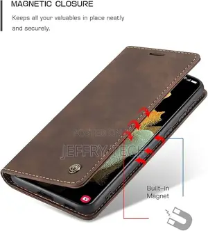 Wallet Case for Samsung Galaxy S21 Ultra 5G, Premium PU Leat