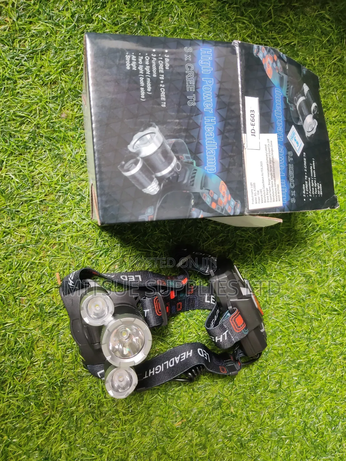 High Power Wearable Headlamp For Camping Or Cycling
