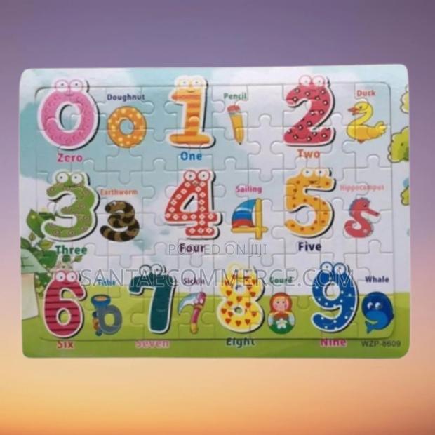 Numbers Wooden Puzzle Board