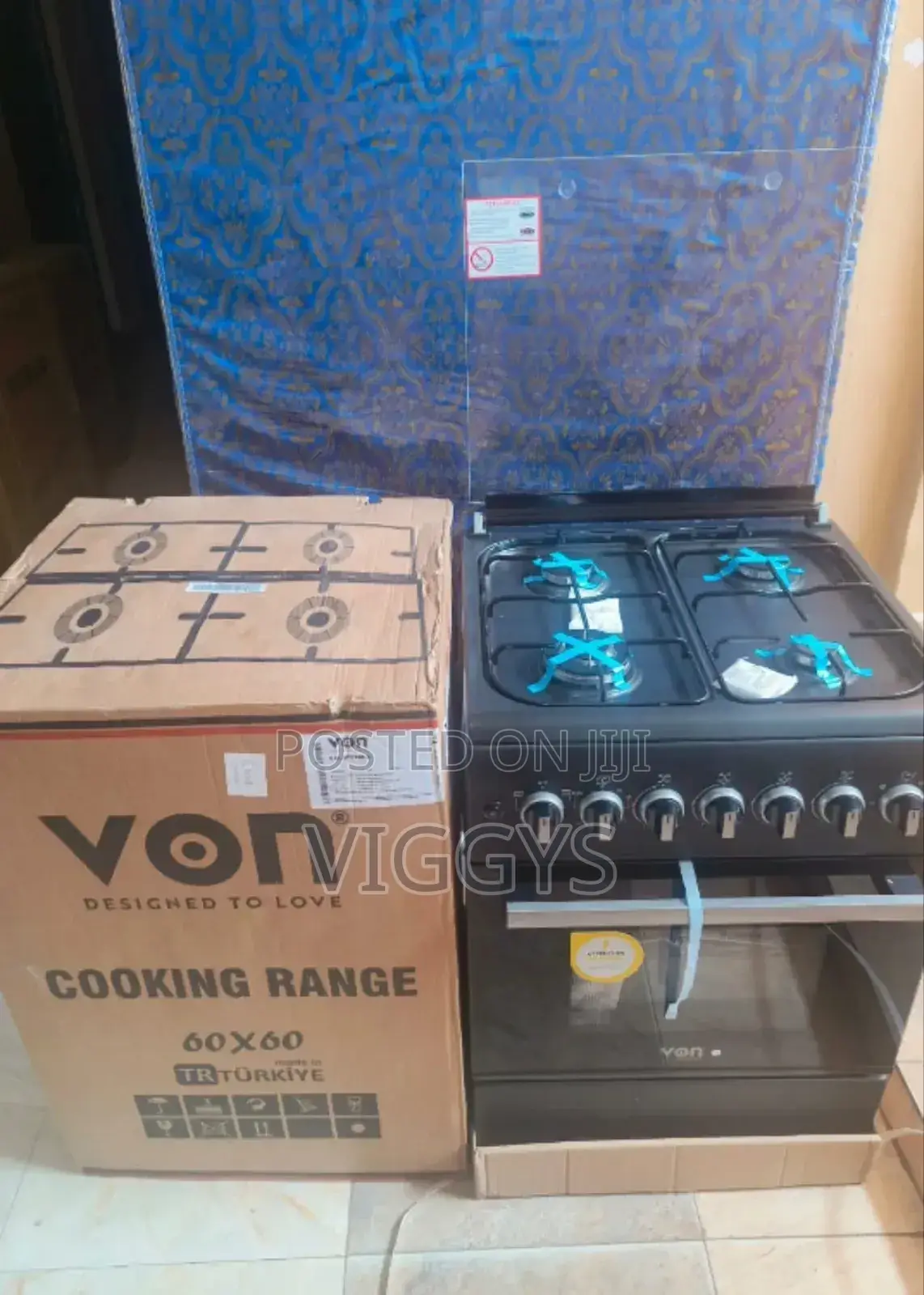 *Great 60*60 Von Full Gas Standing + Electric Oven Cooke