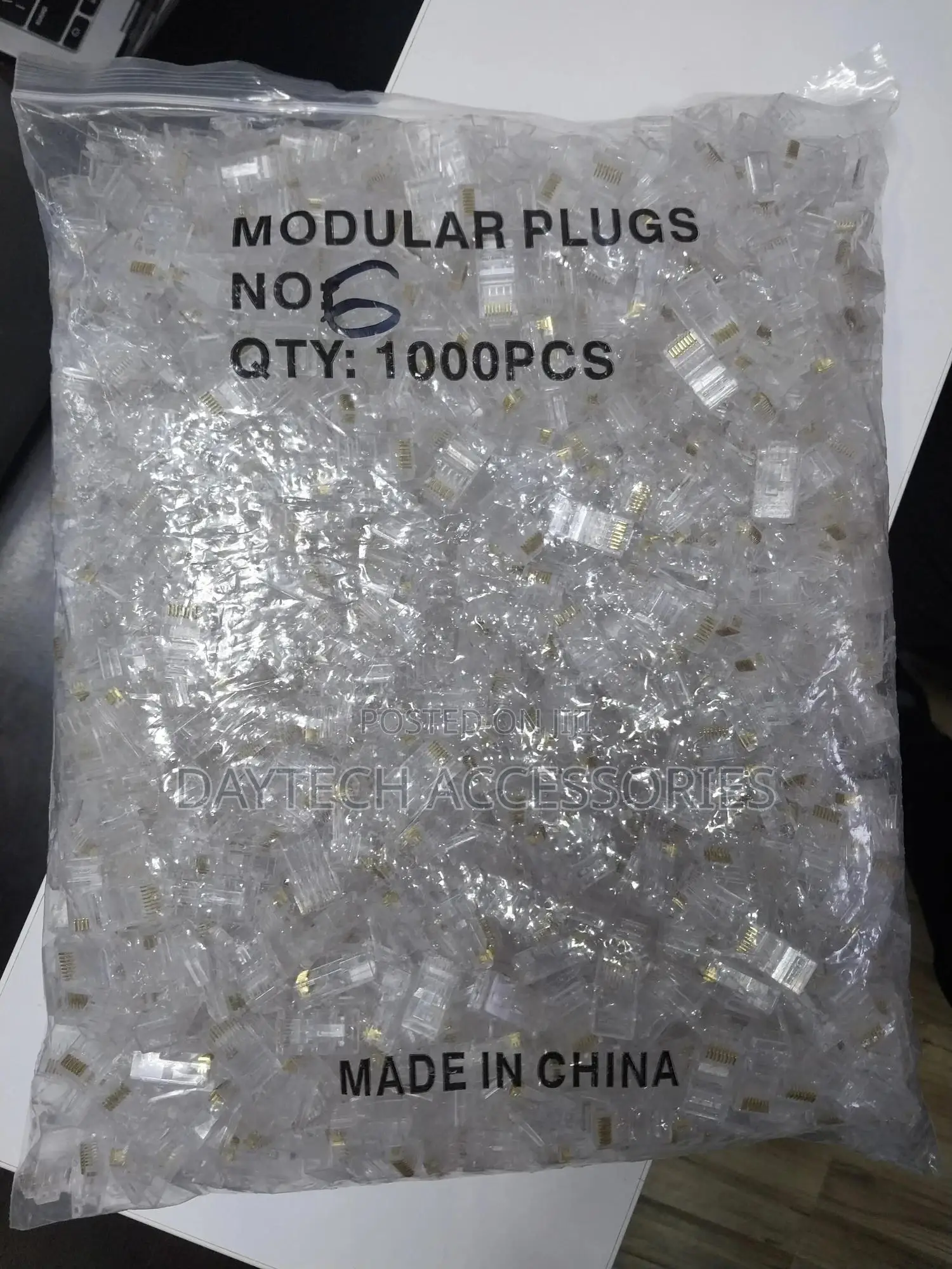 1000pcs Rj45 Connectors Modular 8 Pin Network Cable Plugs