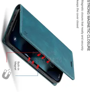 Flip Folio Leather Case for iPhone 13 Pro Max - Blue