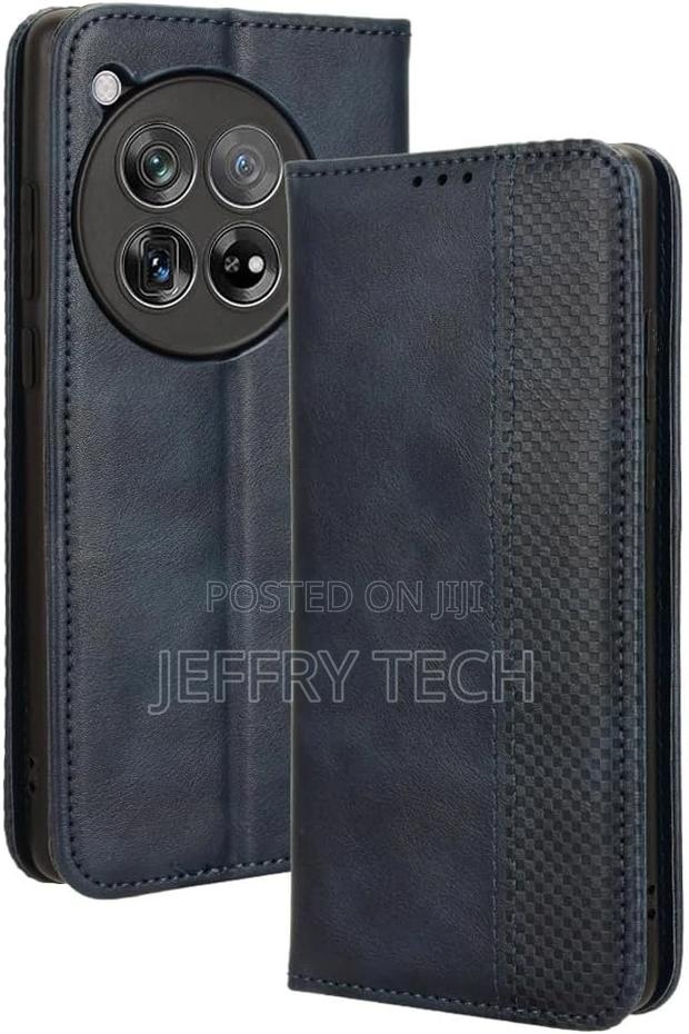 Wallet Case for Oneplus 12, Unique Weave Texture Sidebar | O - main view