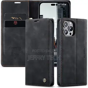 iPhone 14 Pro Wallet Flip Case Black