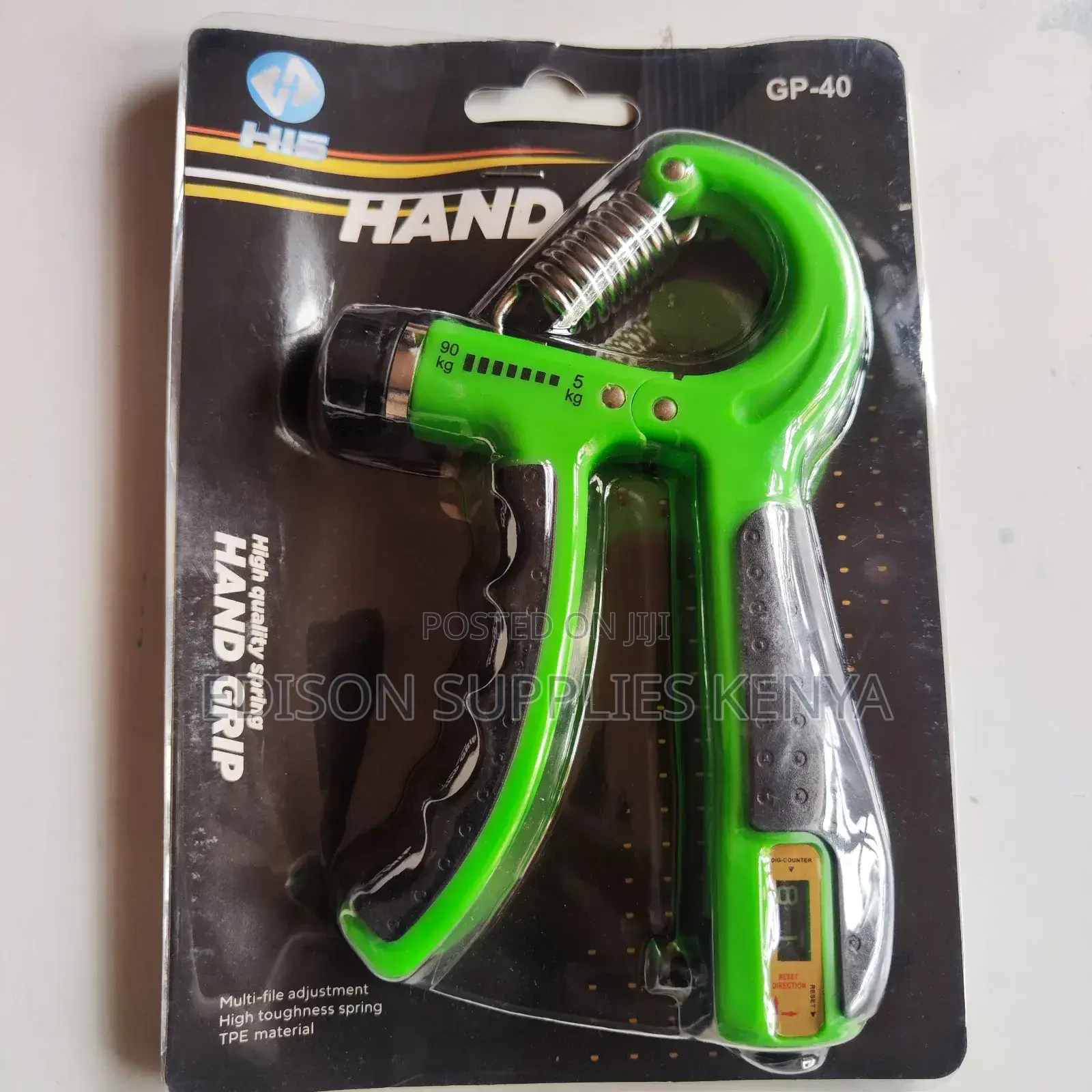 90kg Hand Grips Digital Count Forearm Trainer Exercise Grip