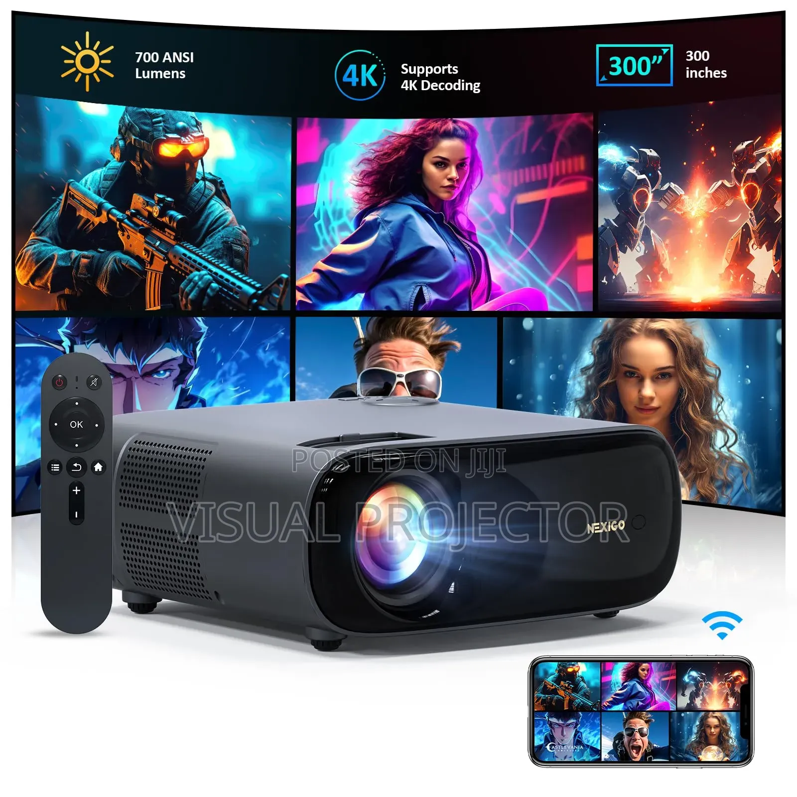Nexigo Pj40 Ultra Android Projector Autofocus