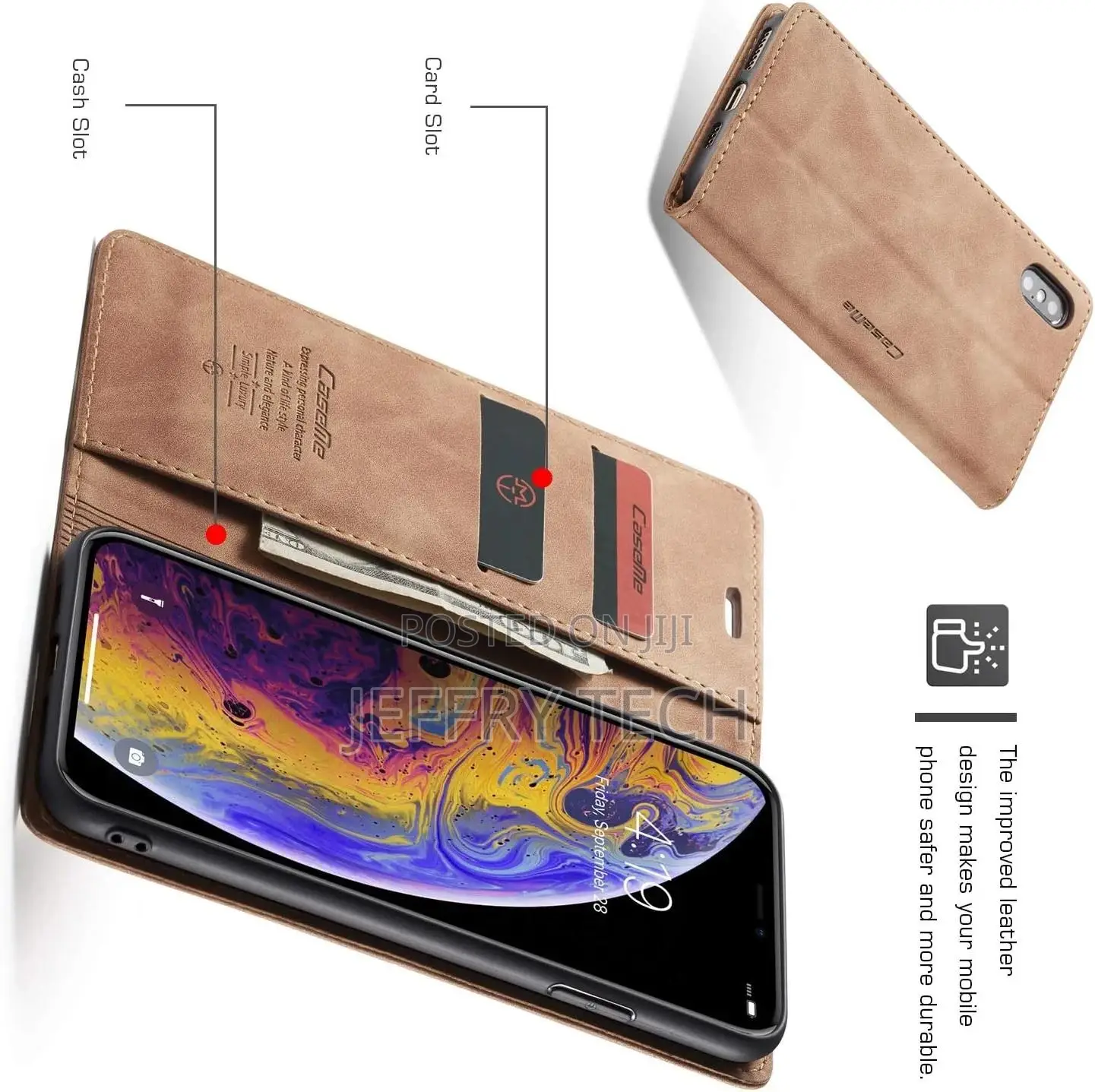 QLTYPRI iPhone X Case iPhone Xs Case Vintage PU Leather Wall