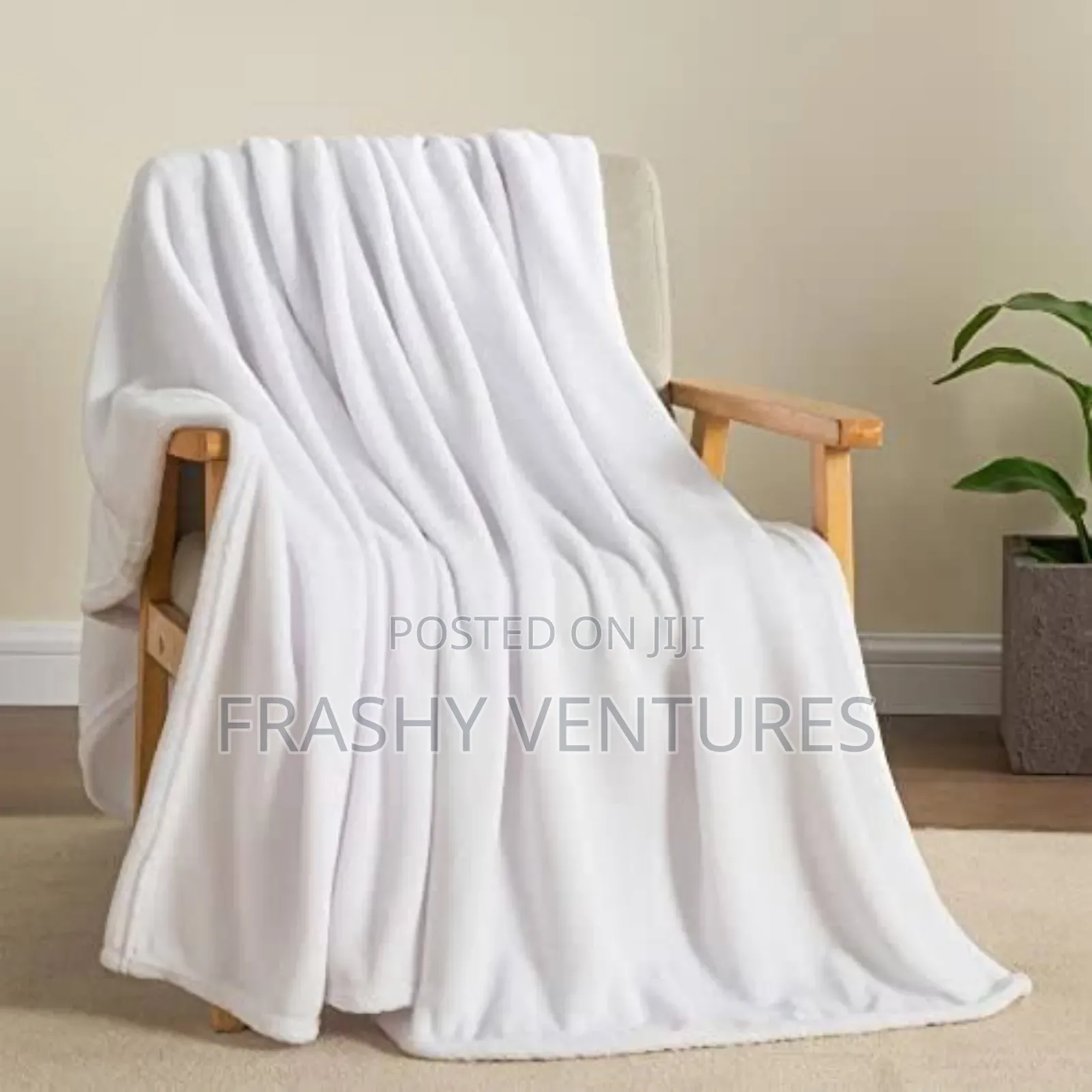 White Quality Throw Blanket