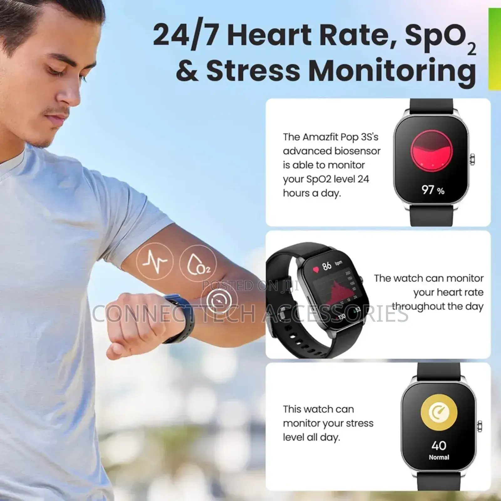 Amazfit Pop 3s Smart Watch