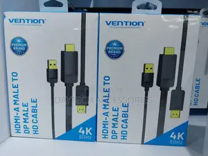 Vention Abjbg Hdmi-a Male to Dp Male Hd Cable 1.5m Black
