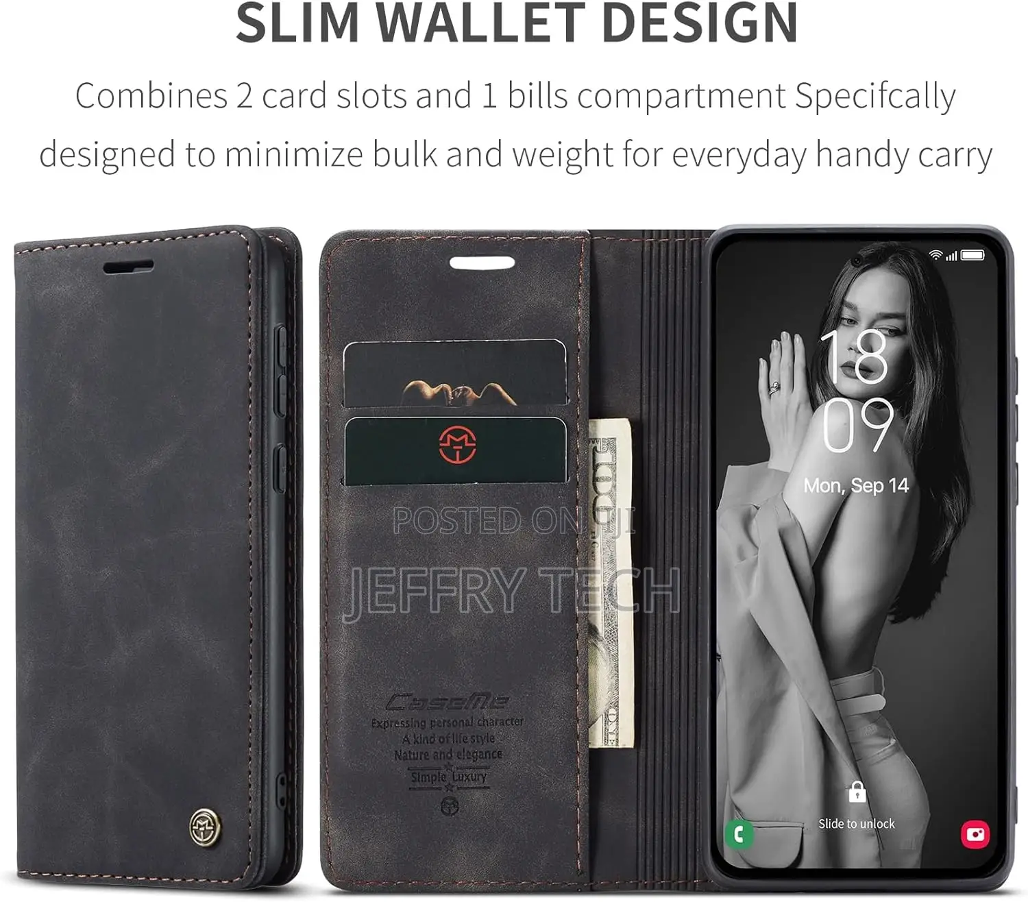 Kowauri for Samsung Galaxy A55 Case,Leather Wallet Case Clas