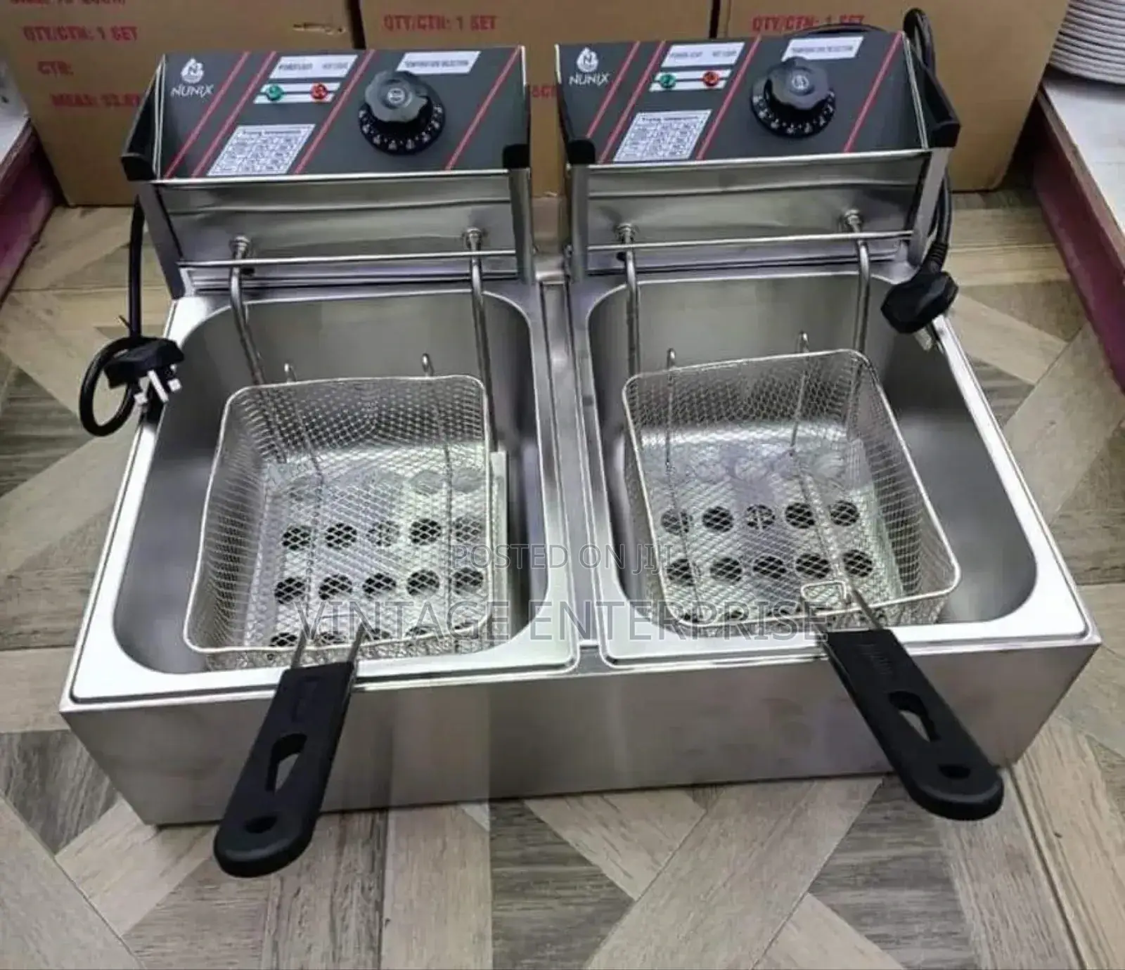 Nunix Double Deep Fryer/Chips Fryer