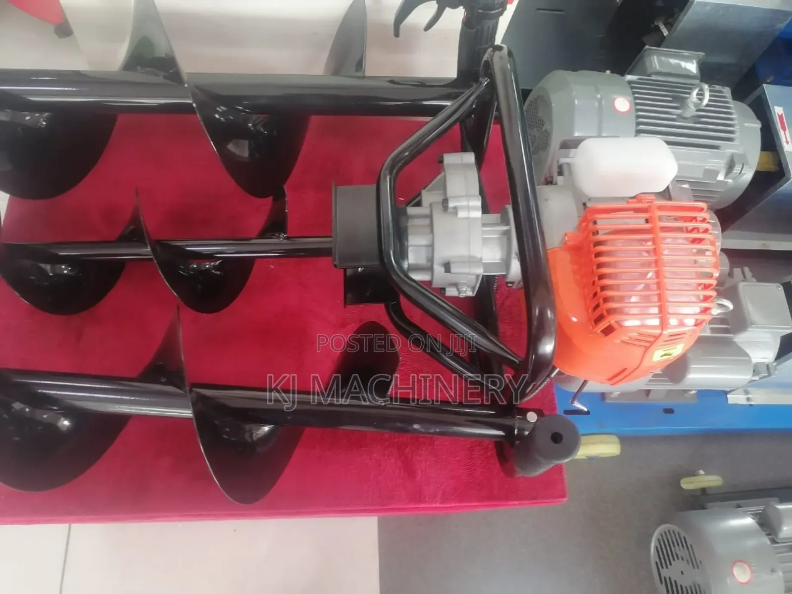 Gasoline Earth Auger With 3 Auger Bits.
