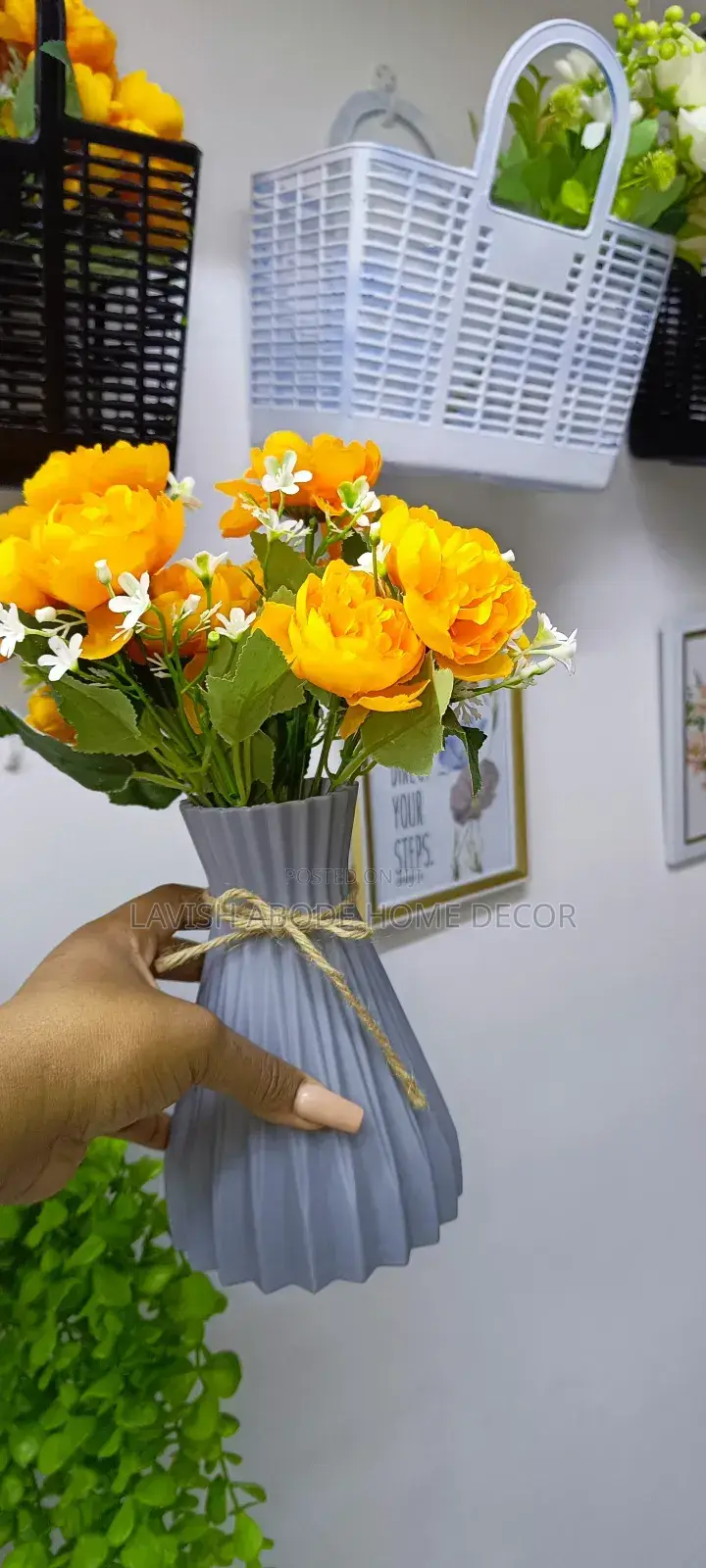 Flower Vase With Orange Flowers