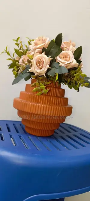 Burnt Orange Flower Vase
