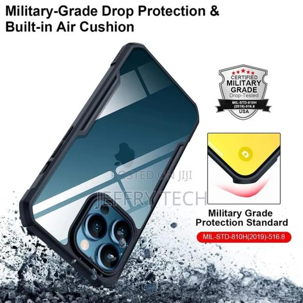 MACSAK Xundd Back Cover Case for Apple iPhone 13 Pro (Black) - thumbnail 2