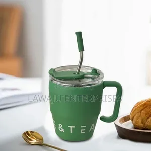 Green 480ml Straw Mug