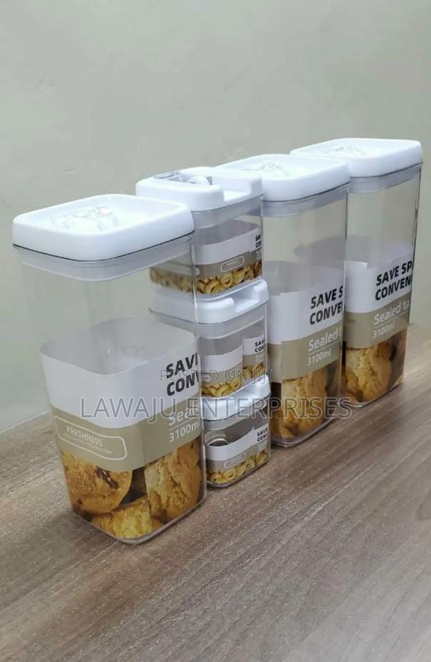 6pcs Airtight Acrylic Storage Container