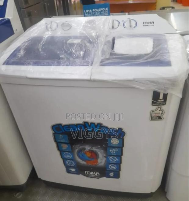 #Fine Mika Mwm12110 - Twin Tub Washing Machine, 10kg White - main view