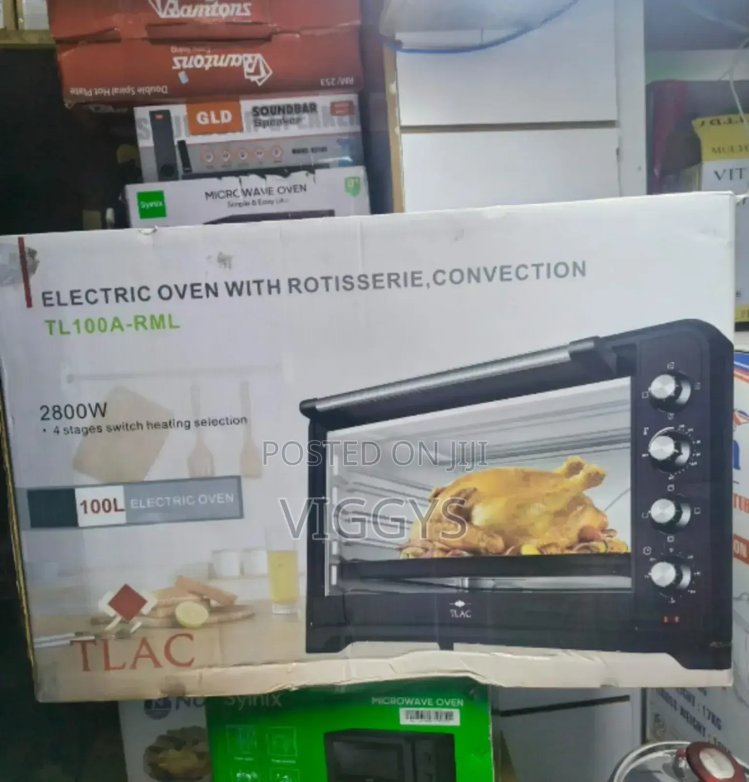 **Quality TLAC 100L Electric Oven 2800W
