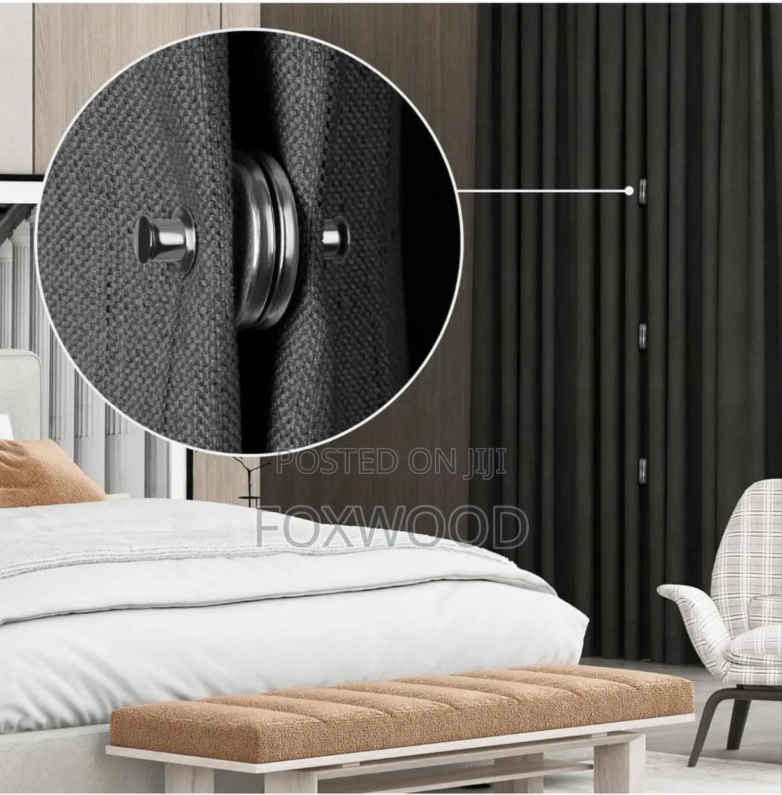 Magnetic Curtain Clips 3pairs