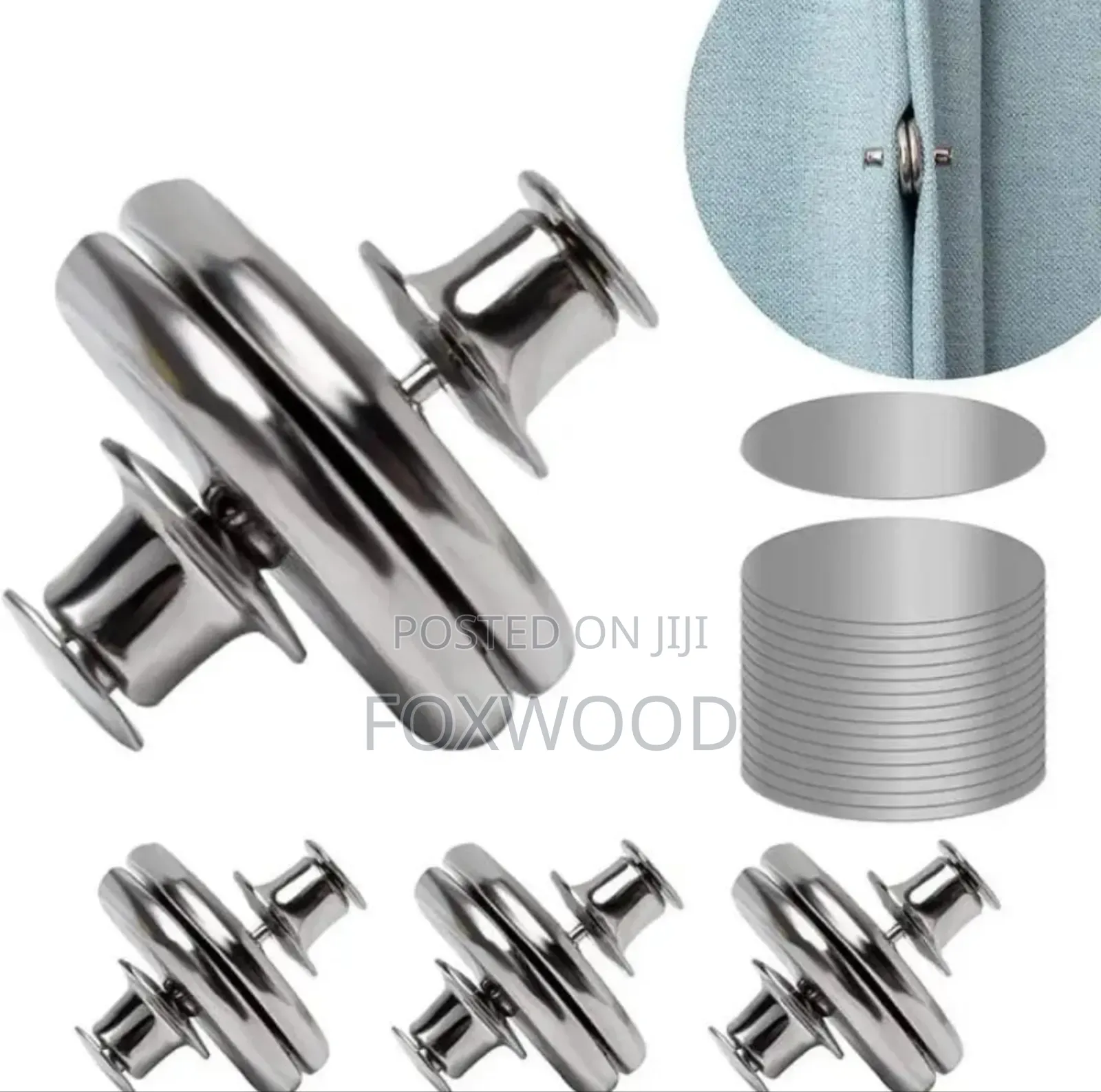 Magnetic Curtain Clips 3pairs