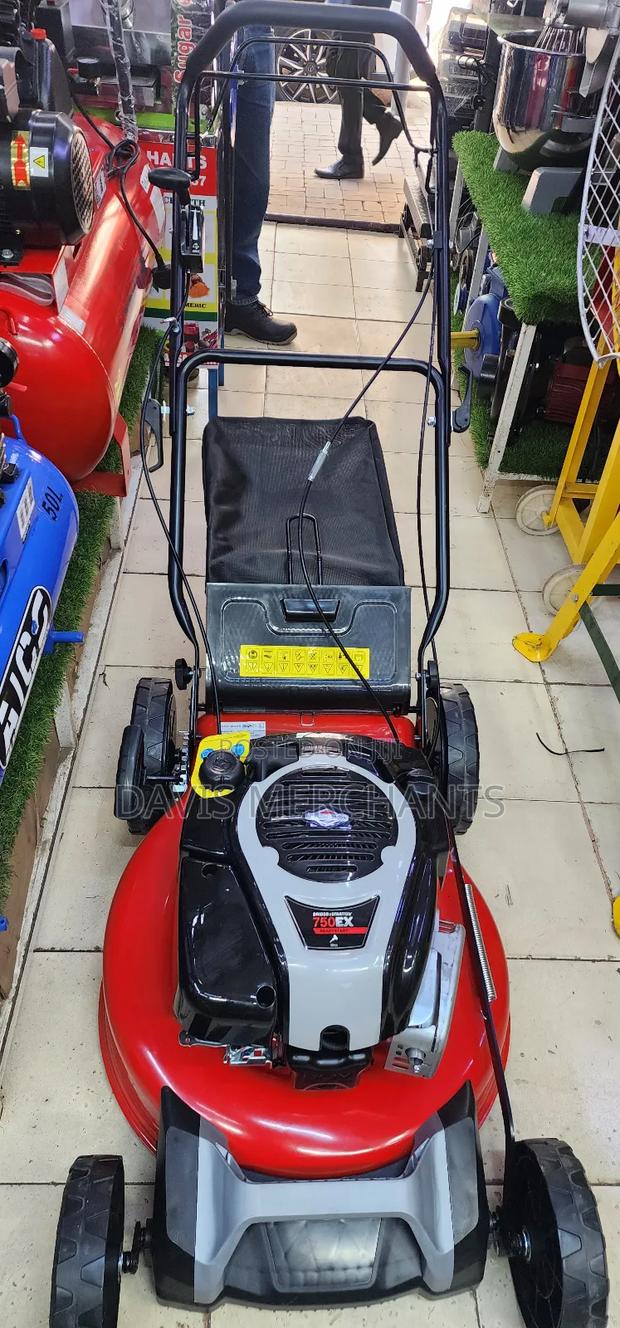 Petrol Driven Lawn Mower Machine - main view