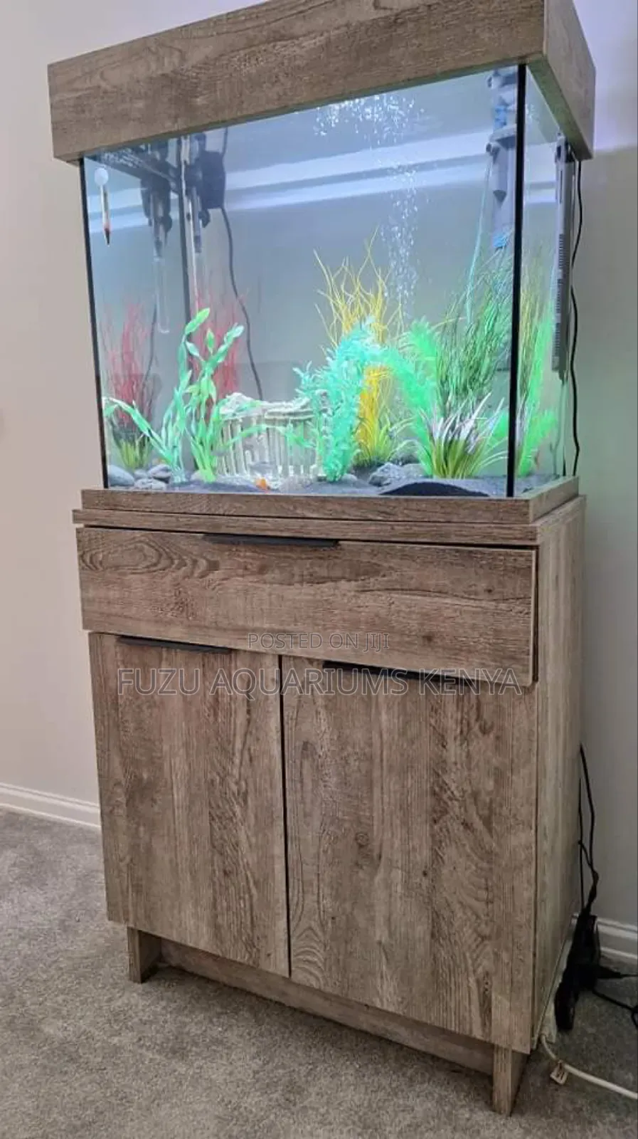 Unique Aquarium With Full Deco Fish