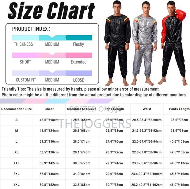 High Quality PVC Sauna Suits (M, L, XL , 2XL) - thumbnail 16