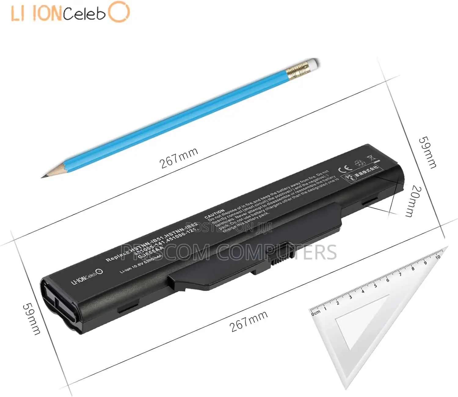 Laptop Battery for HP Compaq 550, 610, 615