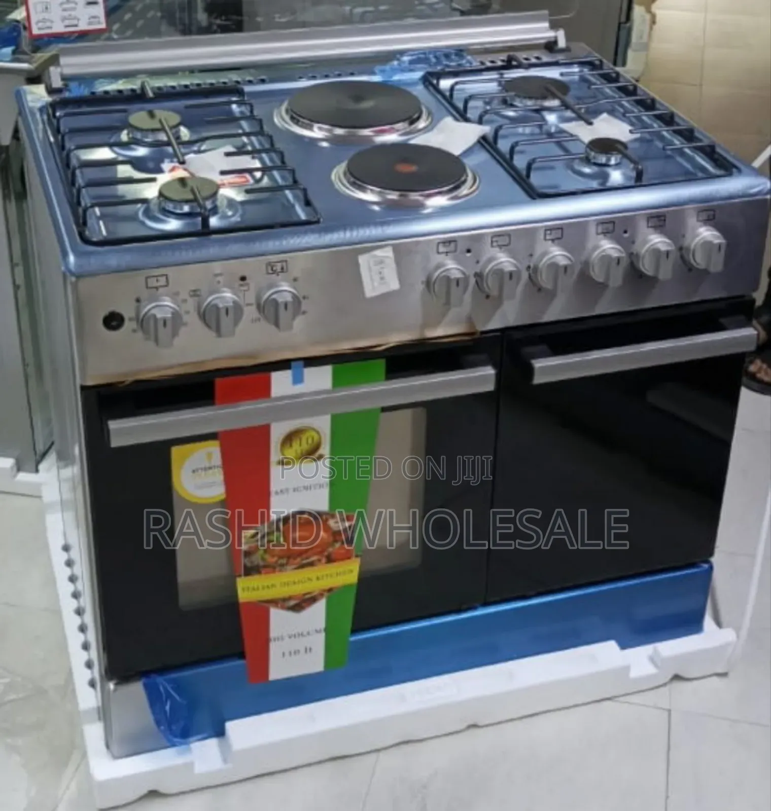 2 Eletric 4 Gas Burner Cooker. Size 60by90. New