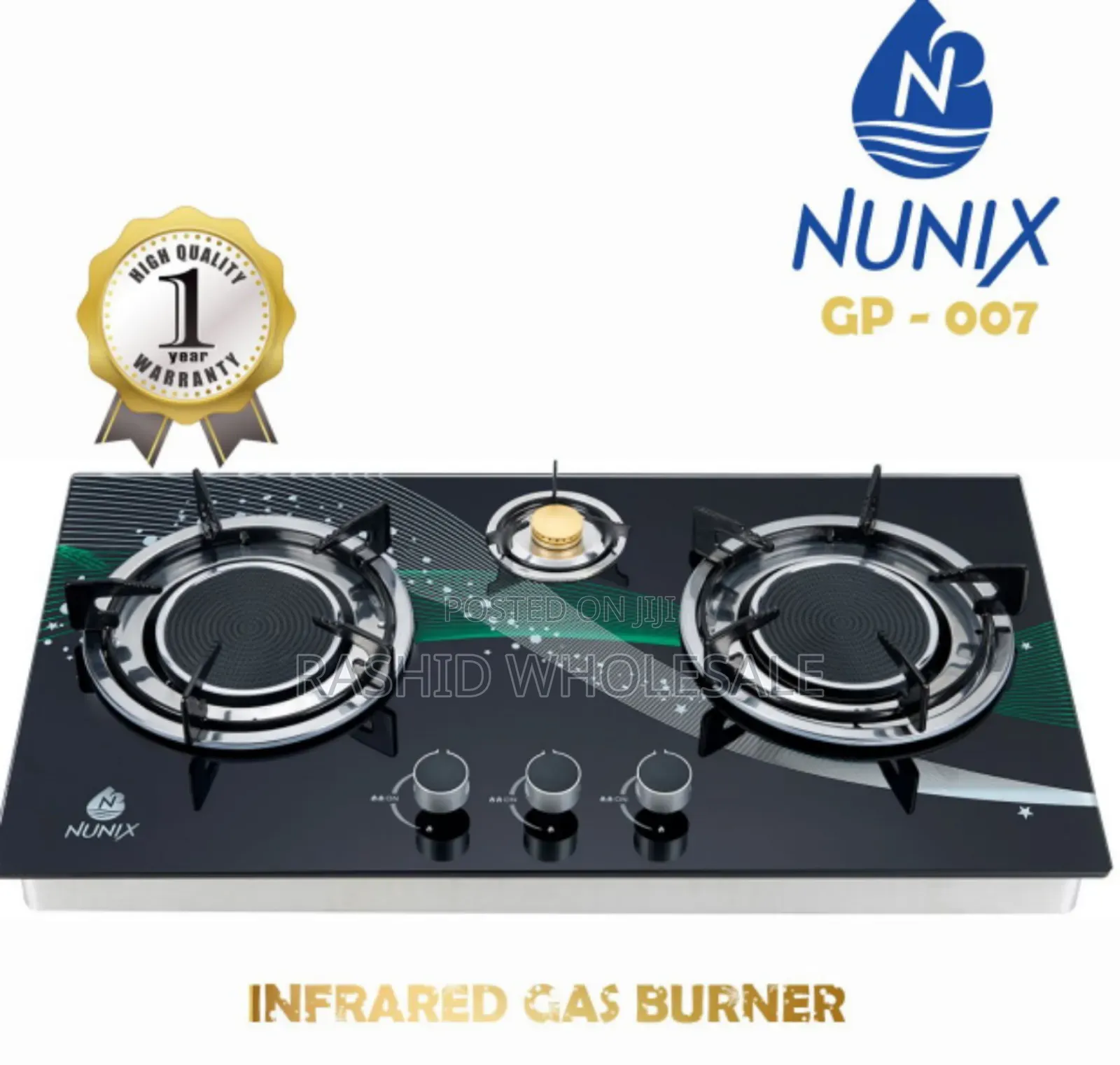 Nunix Infrared Glass Table Top Cooker